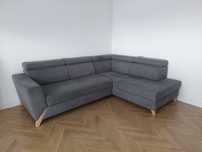 Duża Szara Sofa Kanapa Narożnik z Opcją Spania ESTI BY WAJNERT