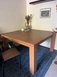 Mesa de madeira maciça 1,40x1,40
