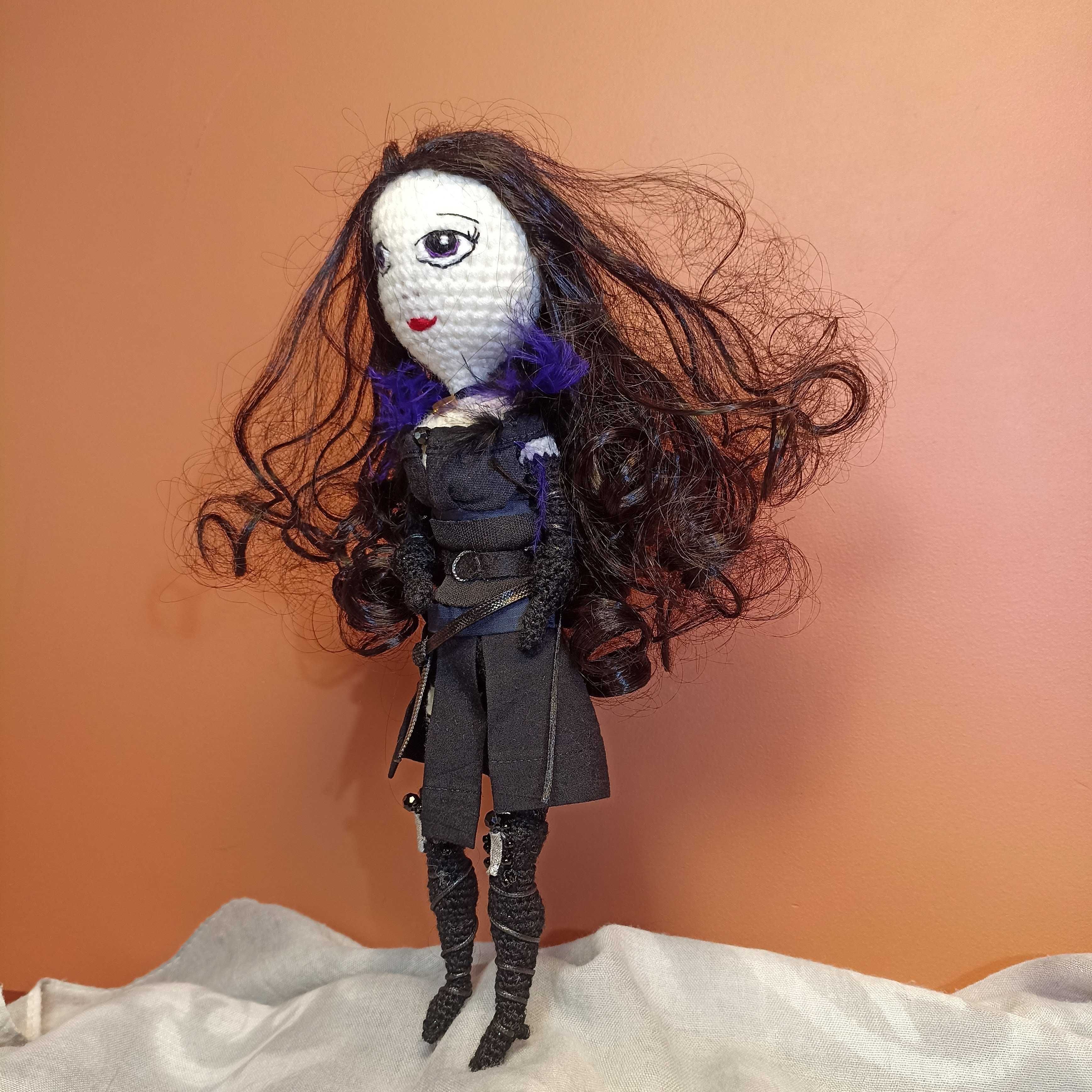 Przytulanka lalka, rękodzieło, handmade Wiedźmin YENNEFER