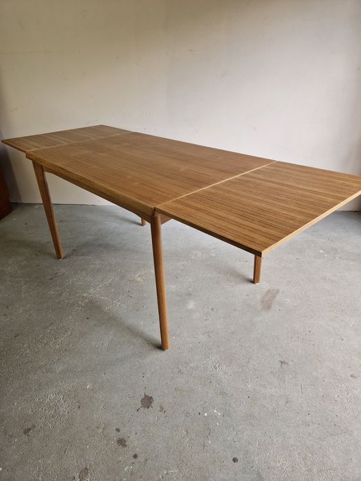 Stol Dunski Vintage - Lata 60 Design do jadalni Teak Rozkladany