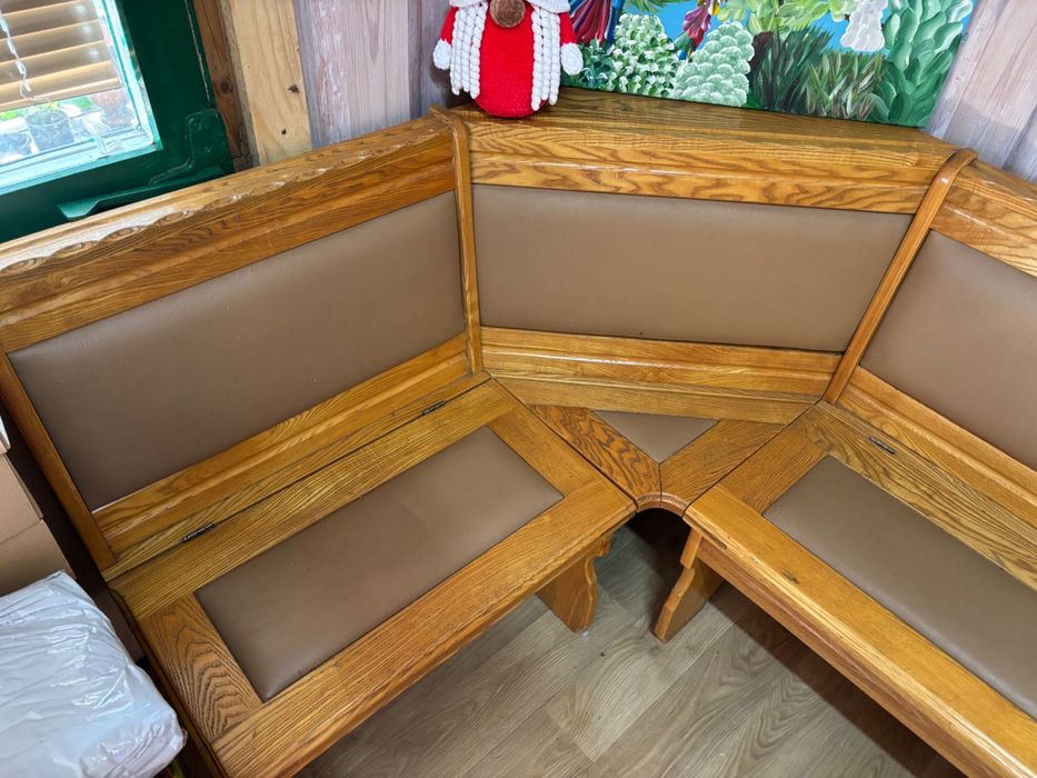 Narożnik do kuchni z litego drewna