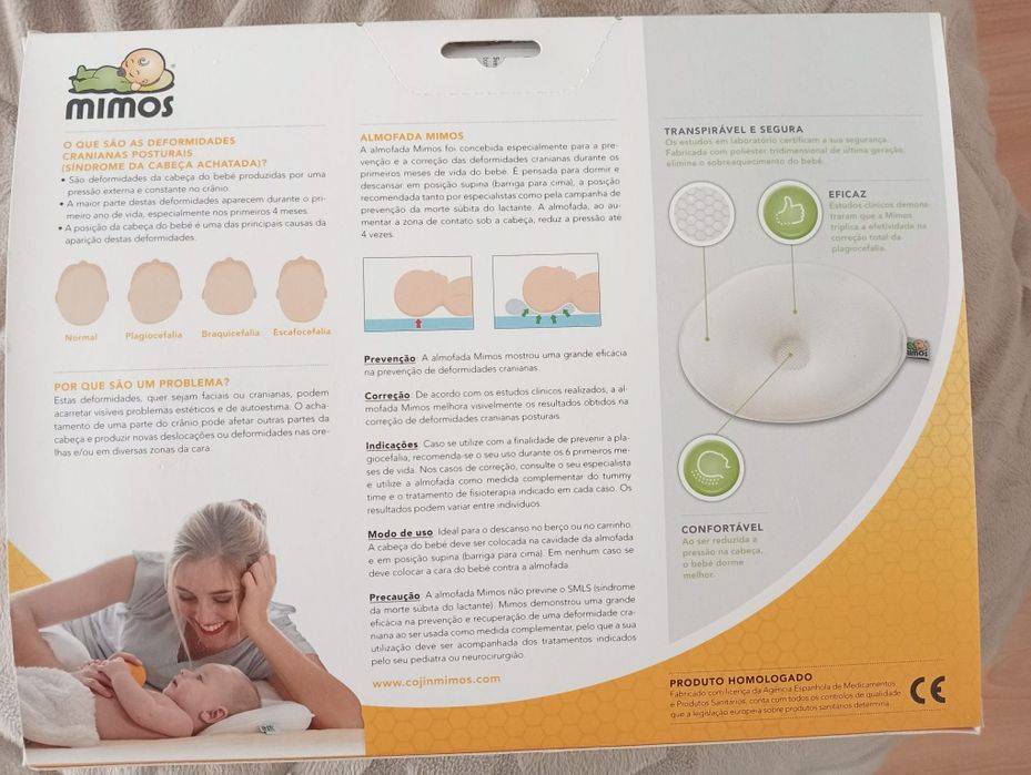 Almofada - deformidades cranianas posturais