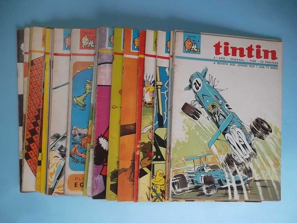 TINTIN - Lote de revistas do 4º ano