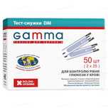 Тест-смужки Gamma DM для глюкометра 99 штук