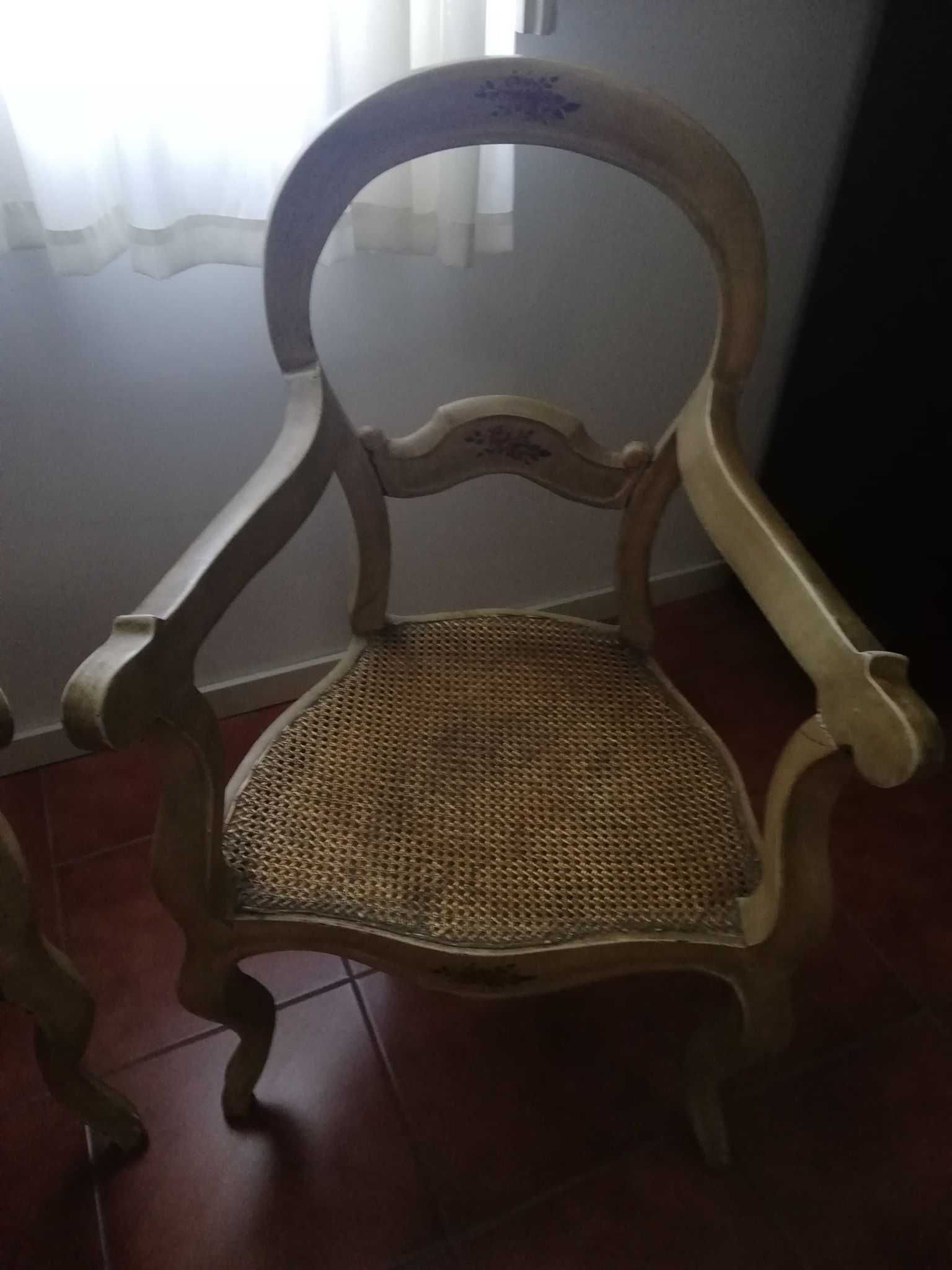 2 Cadeirões Vintage em Talha Dourada