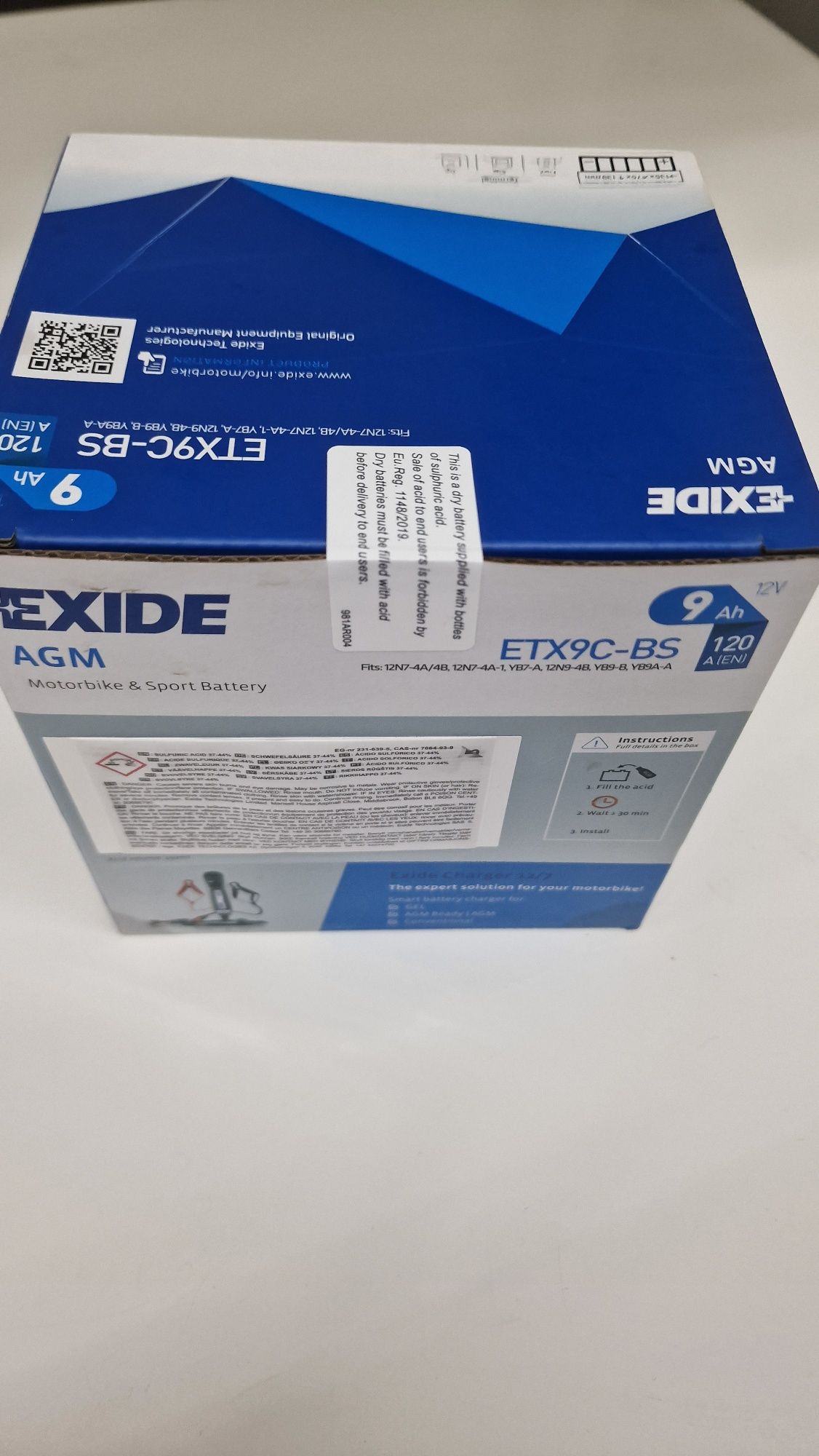 Akumulator Exide AGM ETX9C-BS 12V 120A