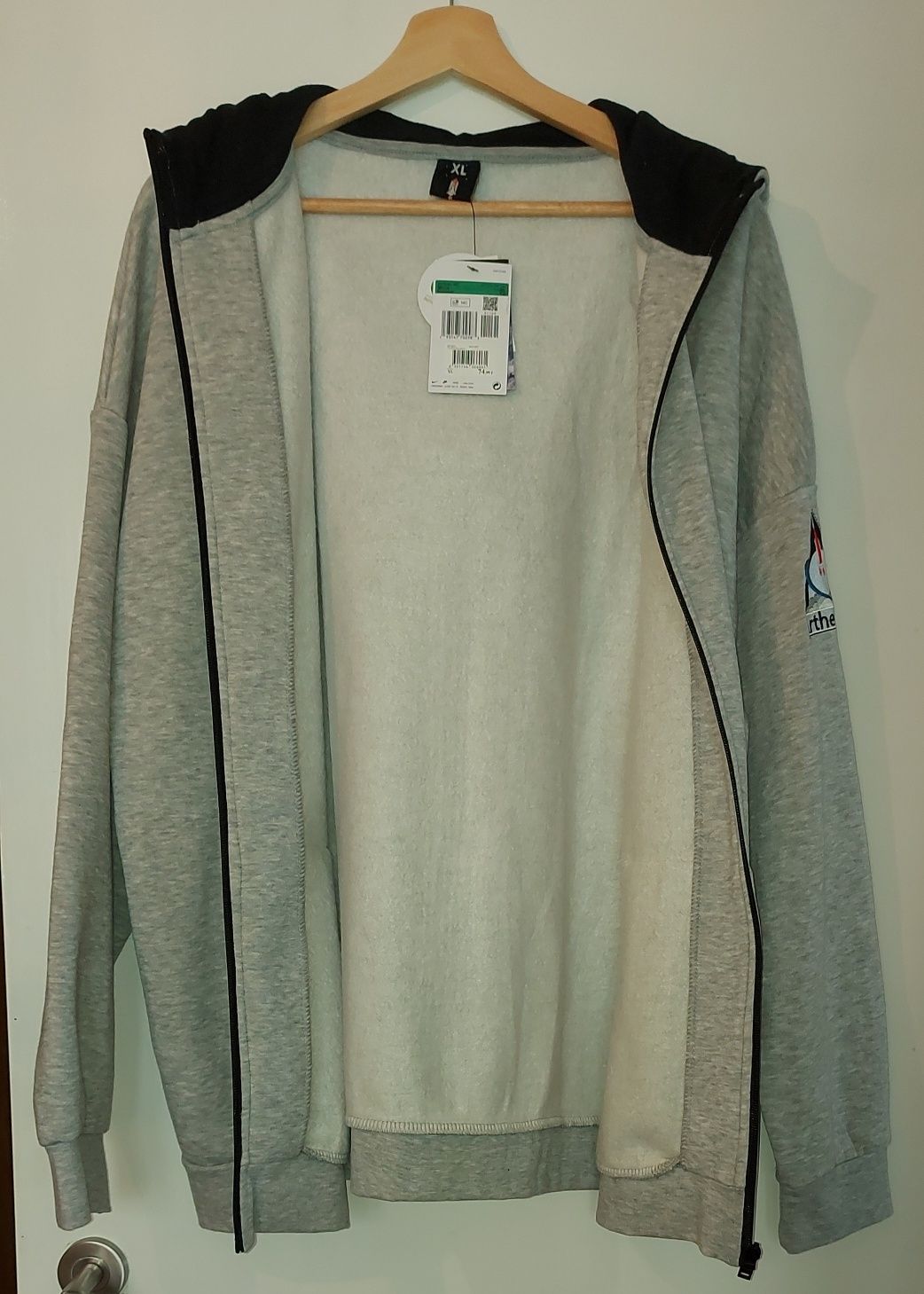 Sweatshirt cinzento capuz homem XL Nike novo com etiqueta