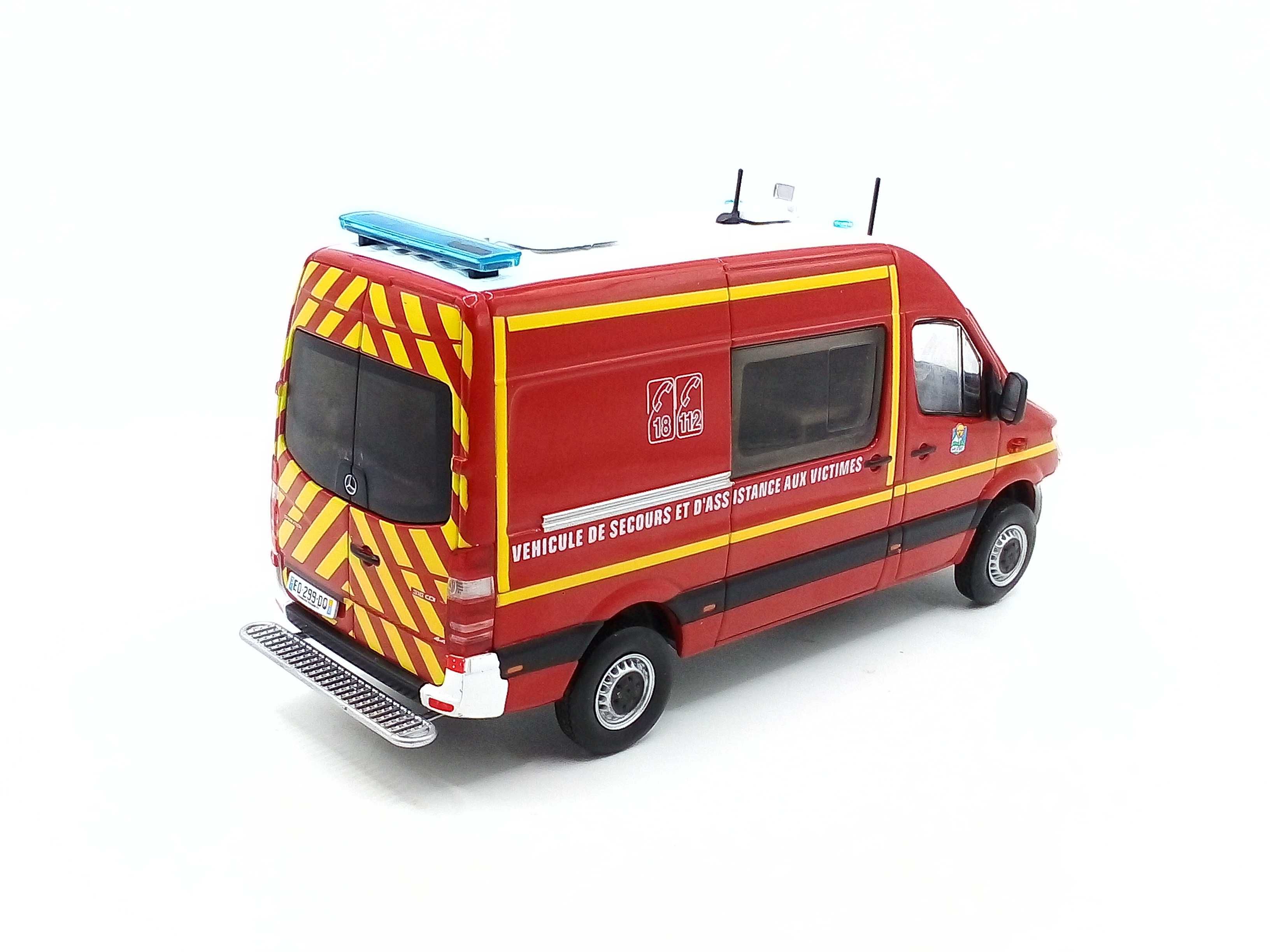Mercedes-Benz Sprinter Straż Pożarna - skala 1:43 - Hachette