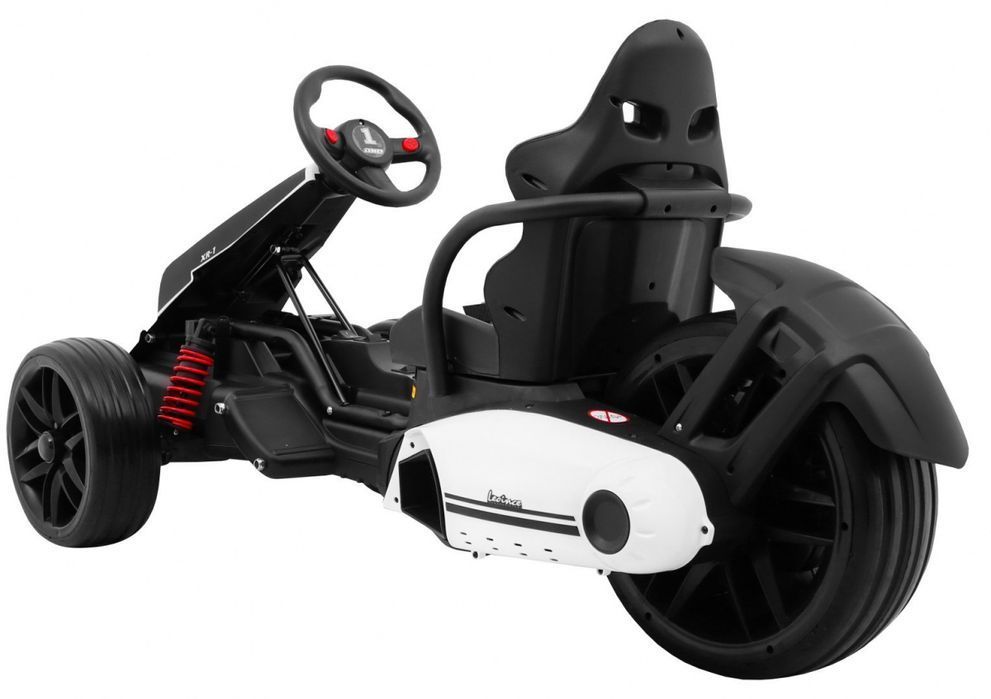 Gokart XR-1 bolid elektryczny dziecięcy biały sport - EkstraZabawki.pl