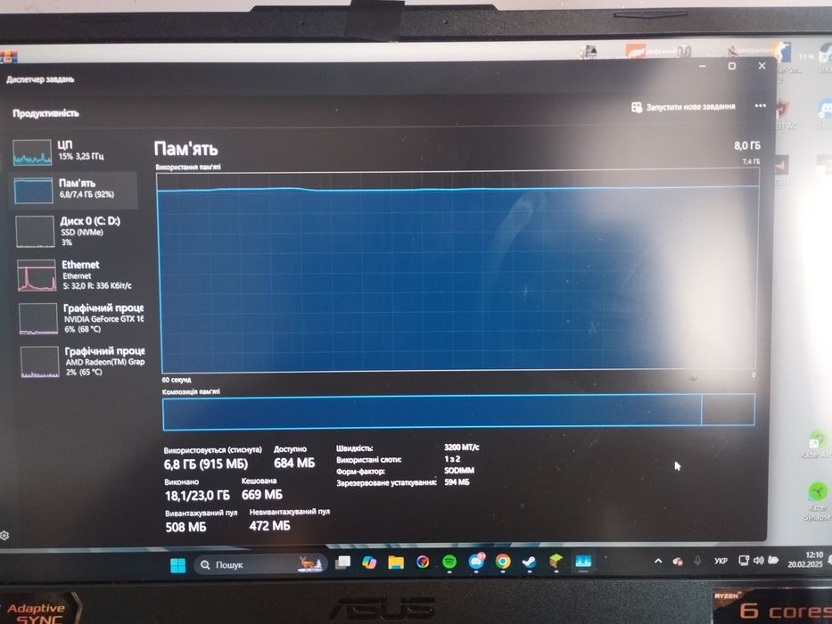 Продам ігровий ноутбук Asus Tuf Gaming A15