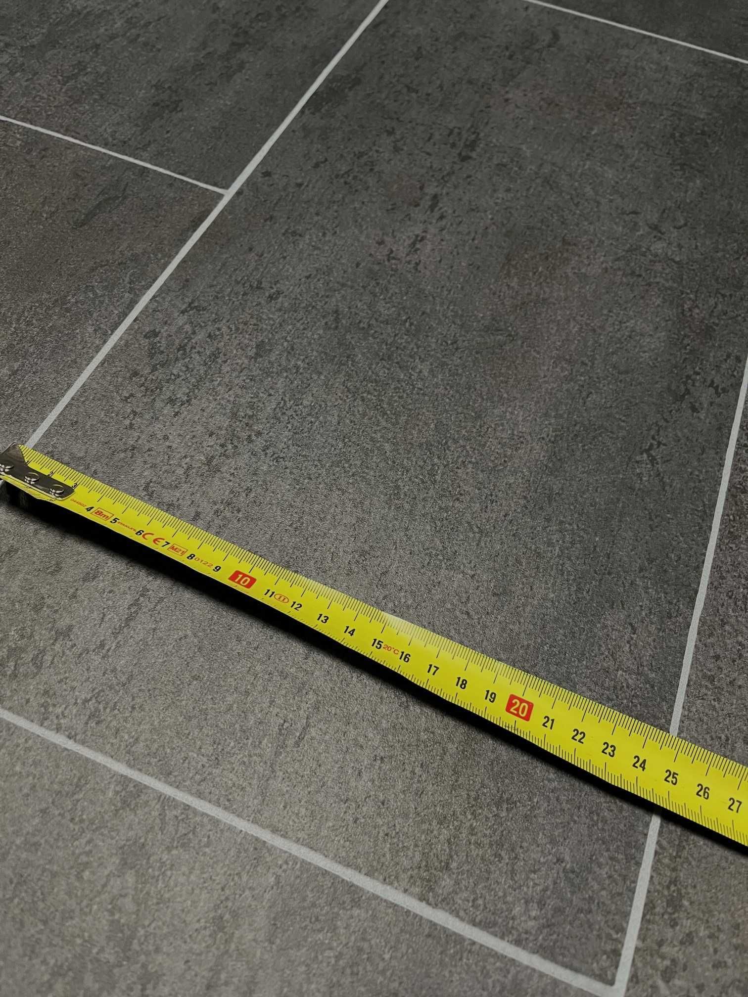 Wykładzina PCV Gumolit Kafla Ciemna Szara Gruba 2,6 mm szerokość 3m !