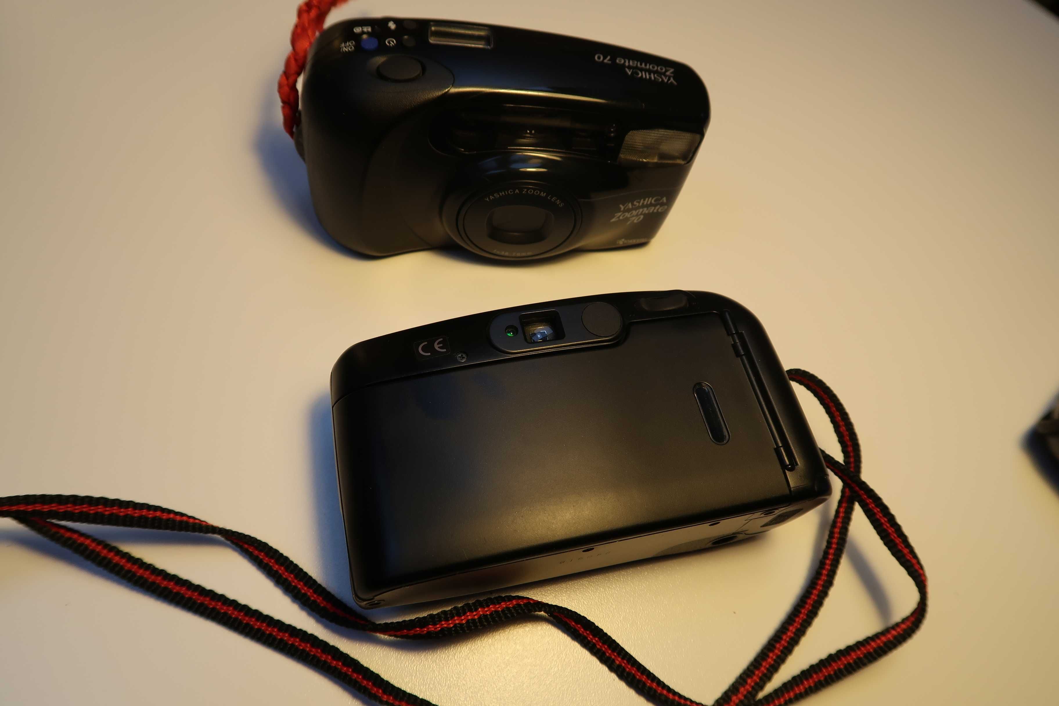 2 x Analog Yashica zoomate 70 / Black / Czytaj Opis
