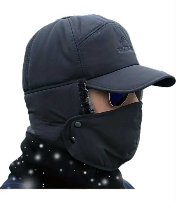 Czapka zimowa z nausznikami