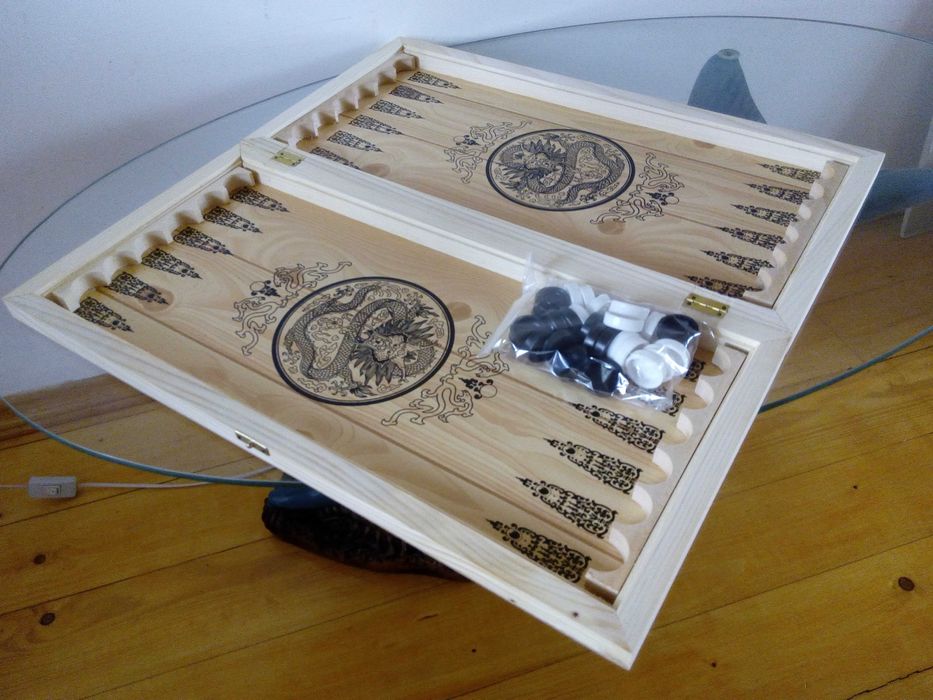 Нарды Дракон. Слон. Лев 54х54см, 60x60см ручная работа