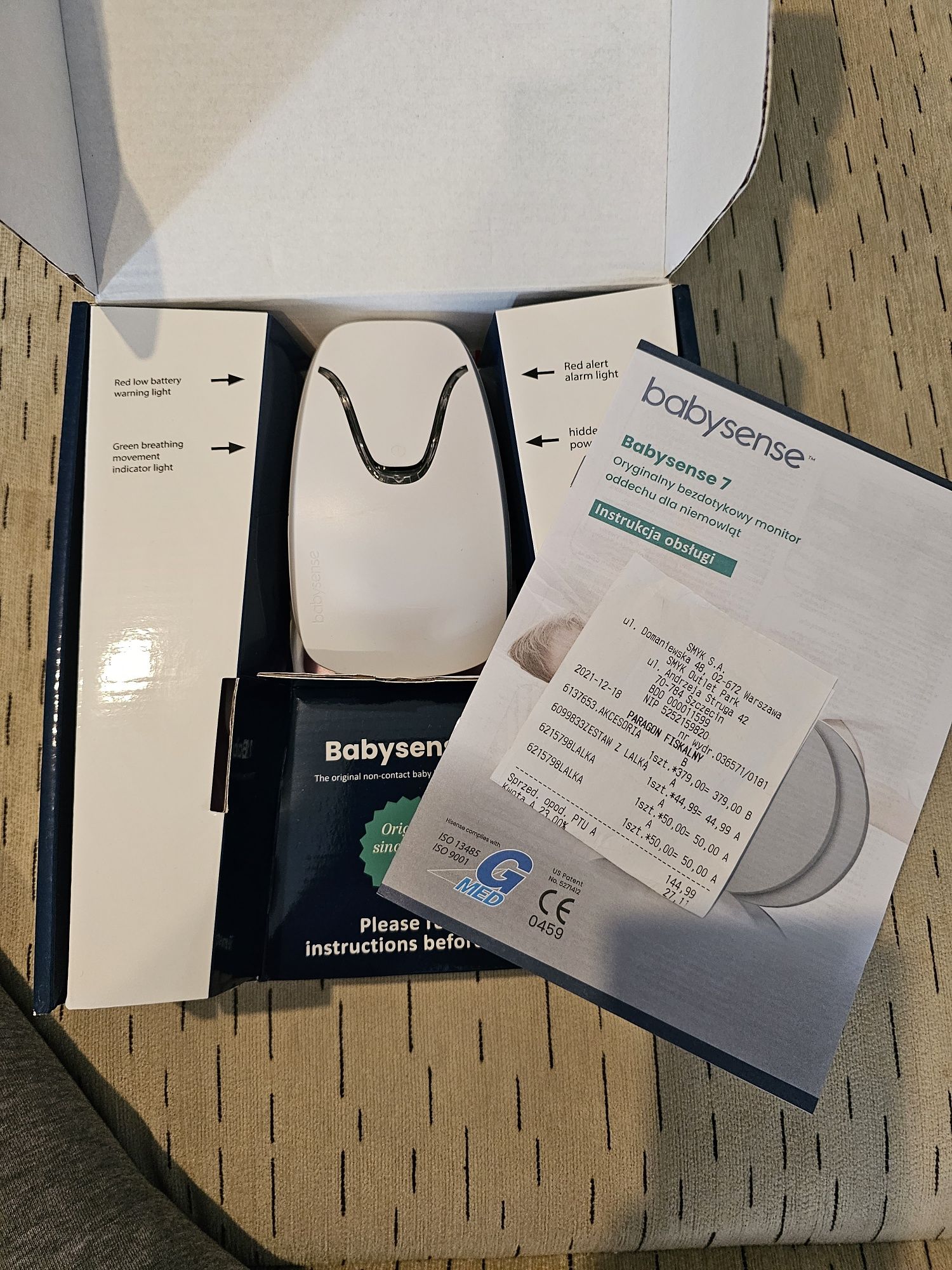 Babysense 7 monitor oddechu