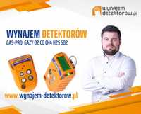 Wynajem Detektorów gazu Crowcon Gas-pro CO O2 CH4 H2S SO2