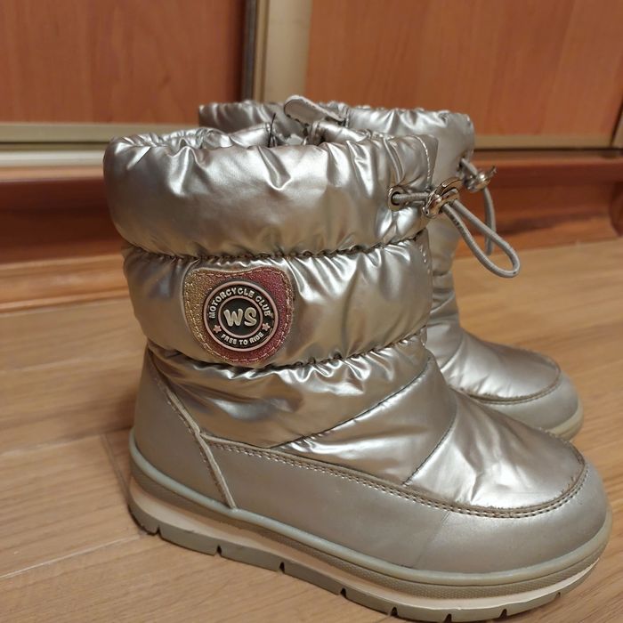 Зимові чобітки, чоботи для дівчинки, дутіки