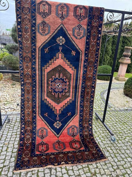 Vintage oryginalny dywan KAZAK r.tkany  260x118 galeria 9 tyś