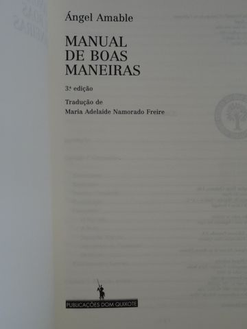 Manual de Boas Maneiras de Ángel Amable