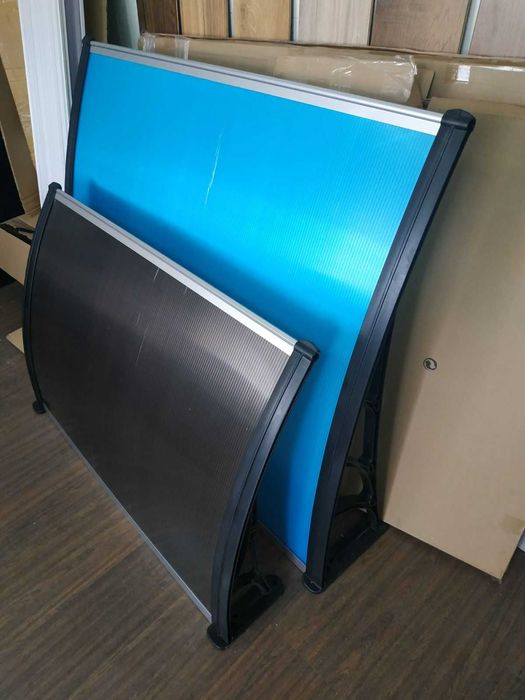 Козырек, дашок поликарбонатный с кронштейнами из полипропилена усиленн