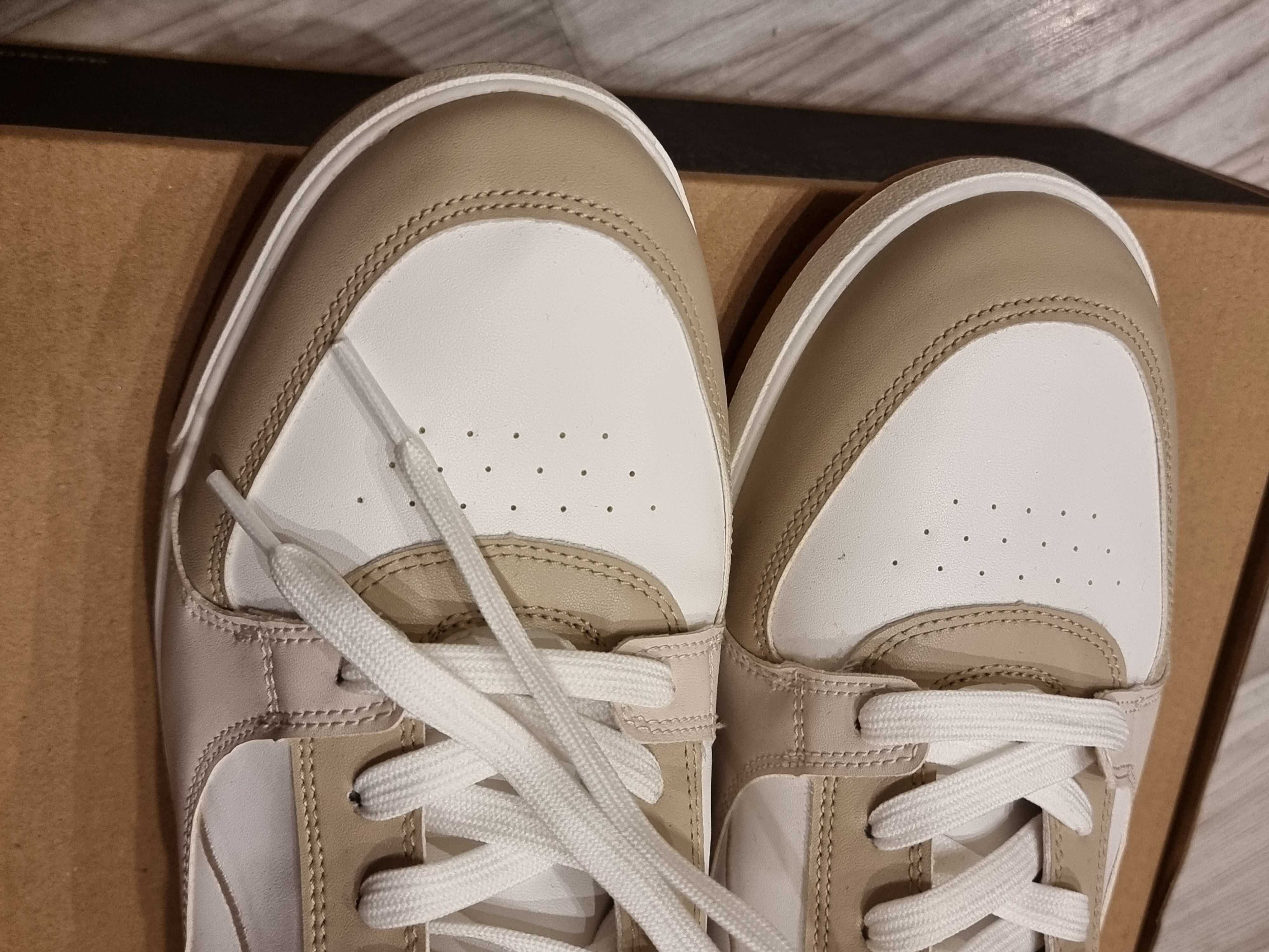 On/męskie Obuwie Trampki/Buty sportowe do kostki H&M r.46 beżowe. NEW.