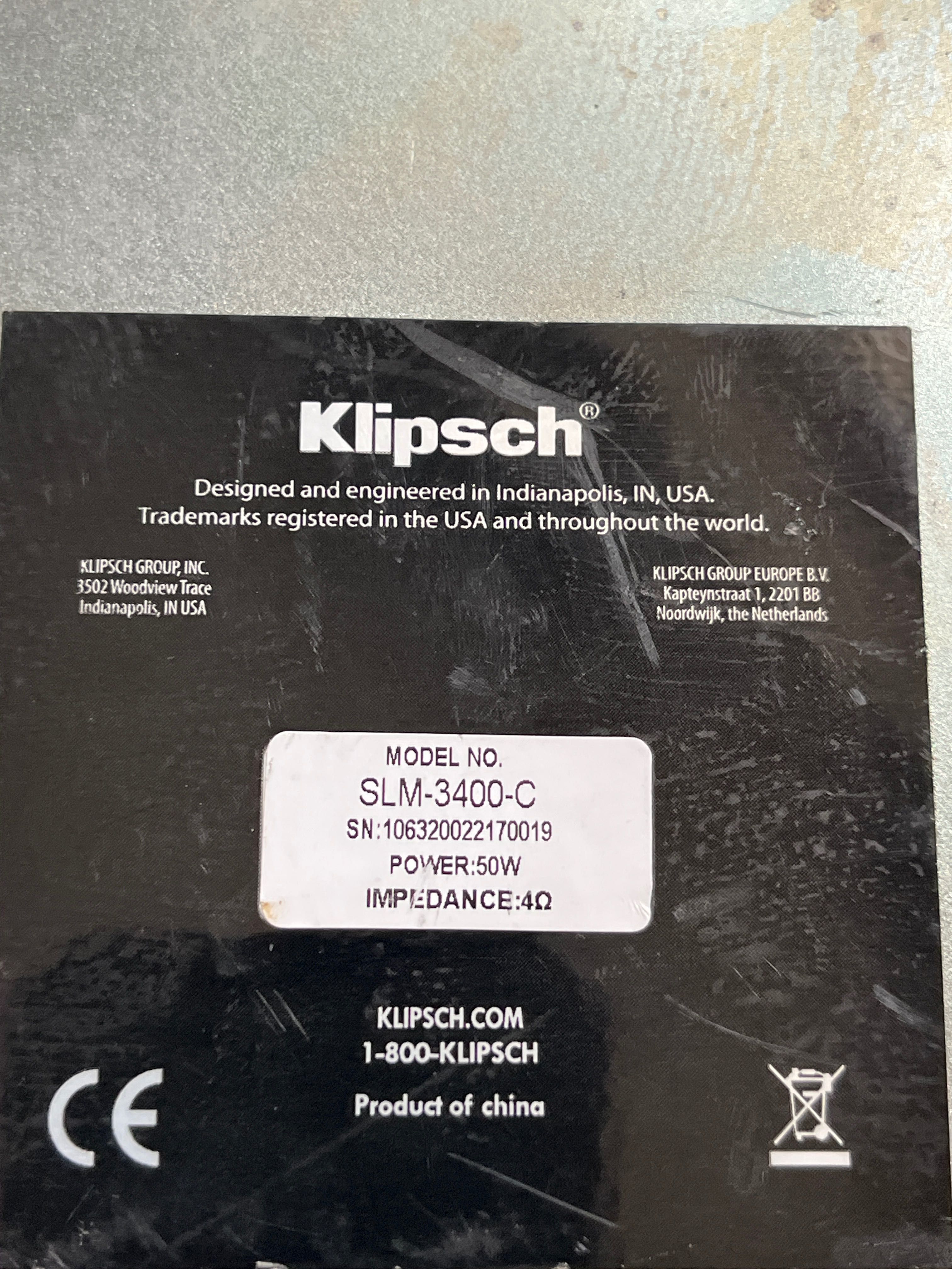 KLIPSCH SLM-3400-C Głośnik Sufitowy Instalacyjny