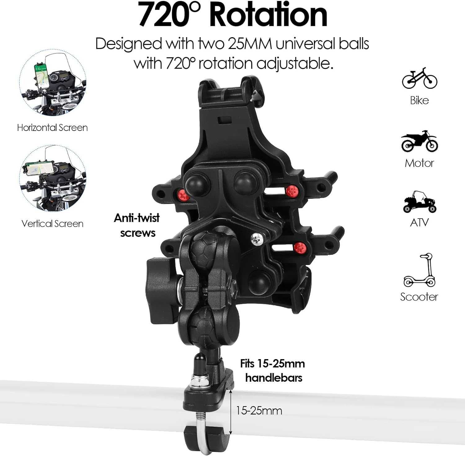 Suporte telemóvel para bicicleta  mota motocicleta
