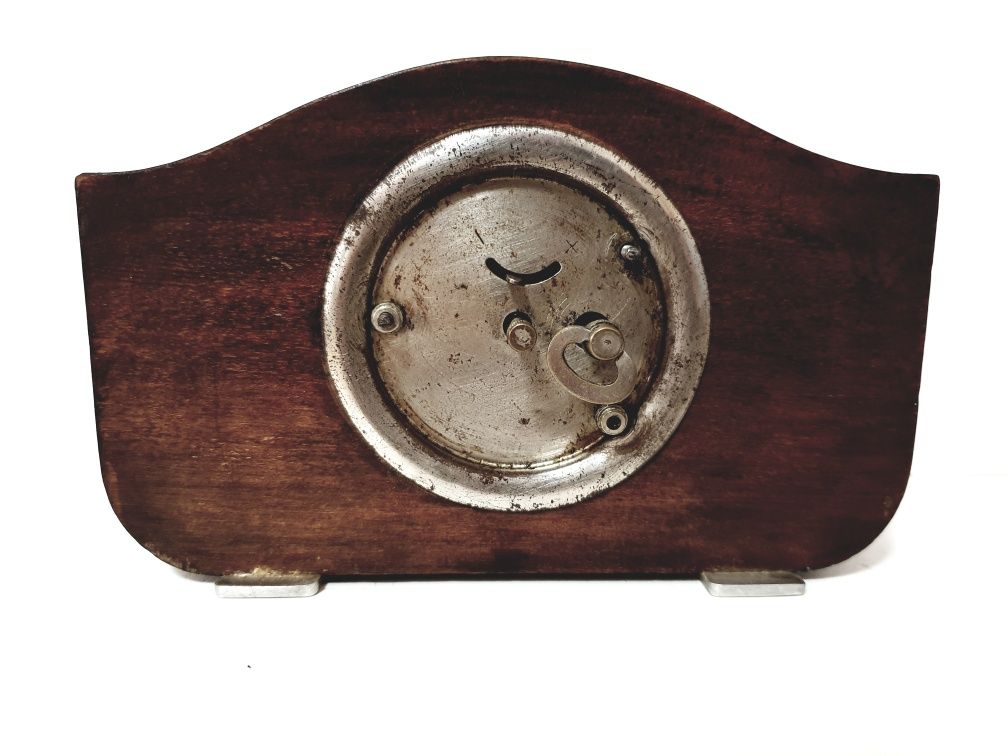 Antigo relógio de mesa Colossal dos anos 20 com prata