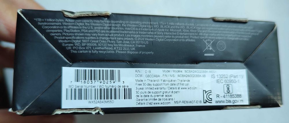 Внешний жесткий диск 2 TB Western Digital WD Black P10 Game Drive