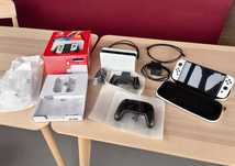 Nintendo Switch OLED – Biały + Pro Controller + Etui