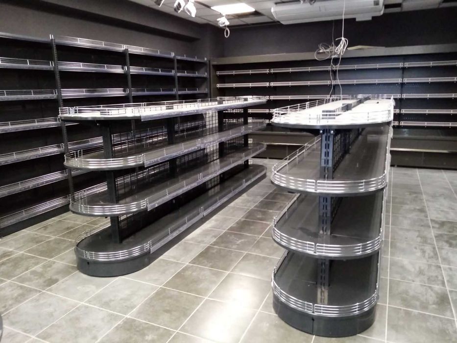 Торговое оборудование, стеллажи, полки купить в магазин, в наличии