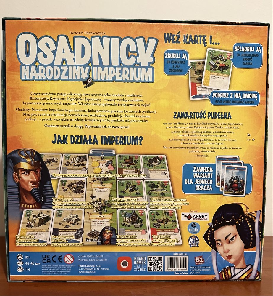 Osadnicy Narodziny Imperium - gra planszowa. Stan idealny
