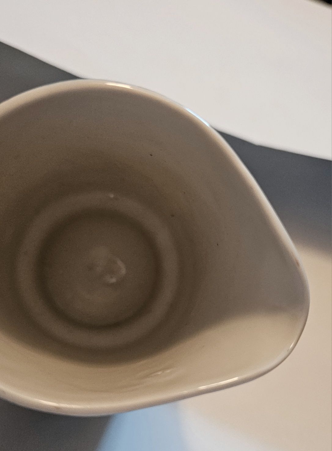 Porcelanowy mlecznik Ćmielów unikatowy design z epoki PRL W. Potacki