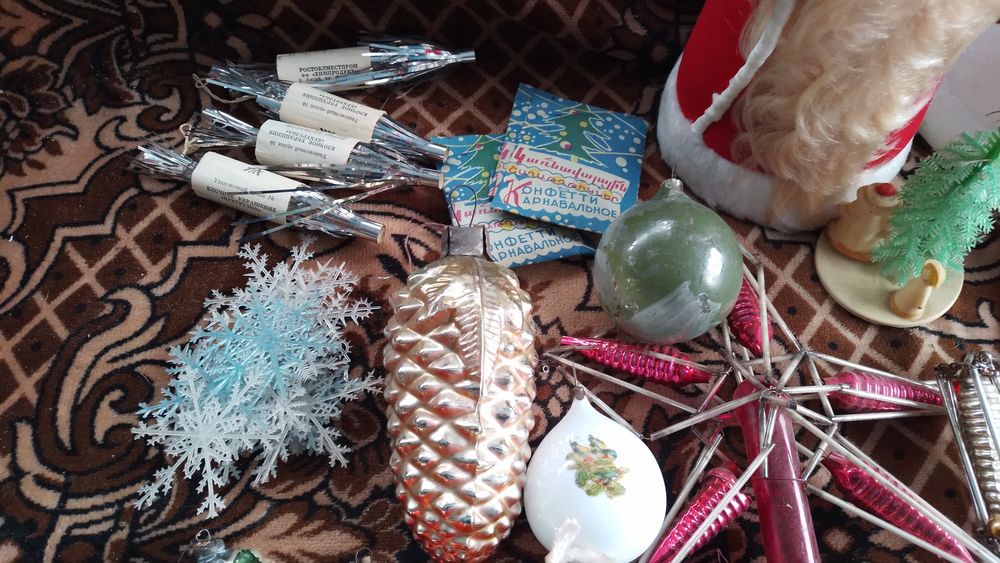 Стариные новогодние игрушки ссср деды морозы