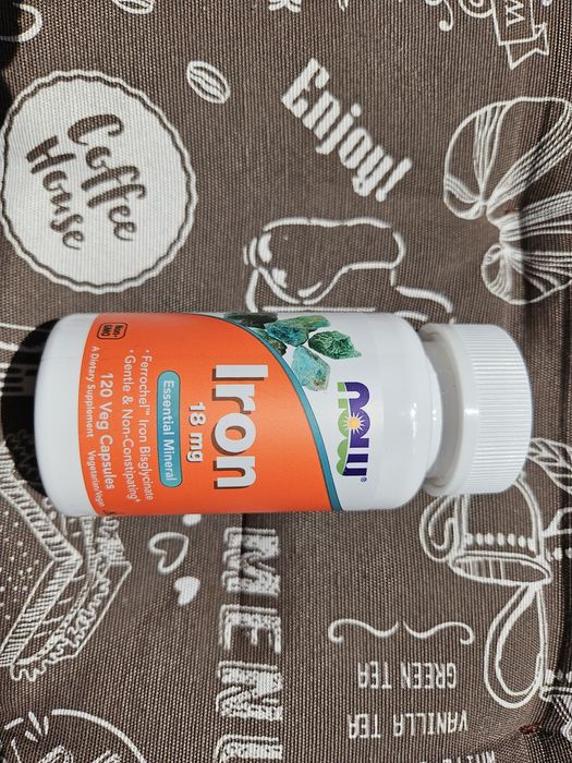 Now Foods железо 18 36 мг комплекс 27 Iron double strength complex