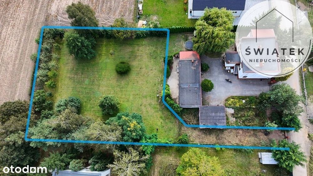 Ustawna działka blisko Torunia Papowo Toruńskie