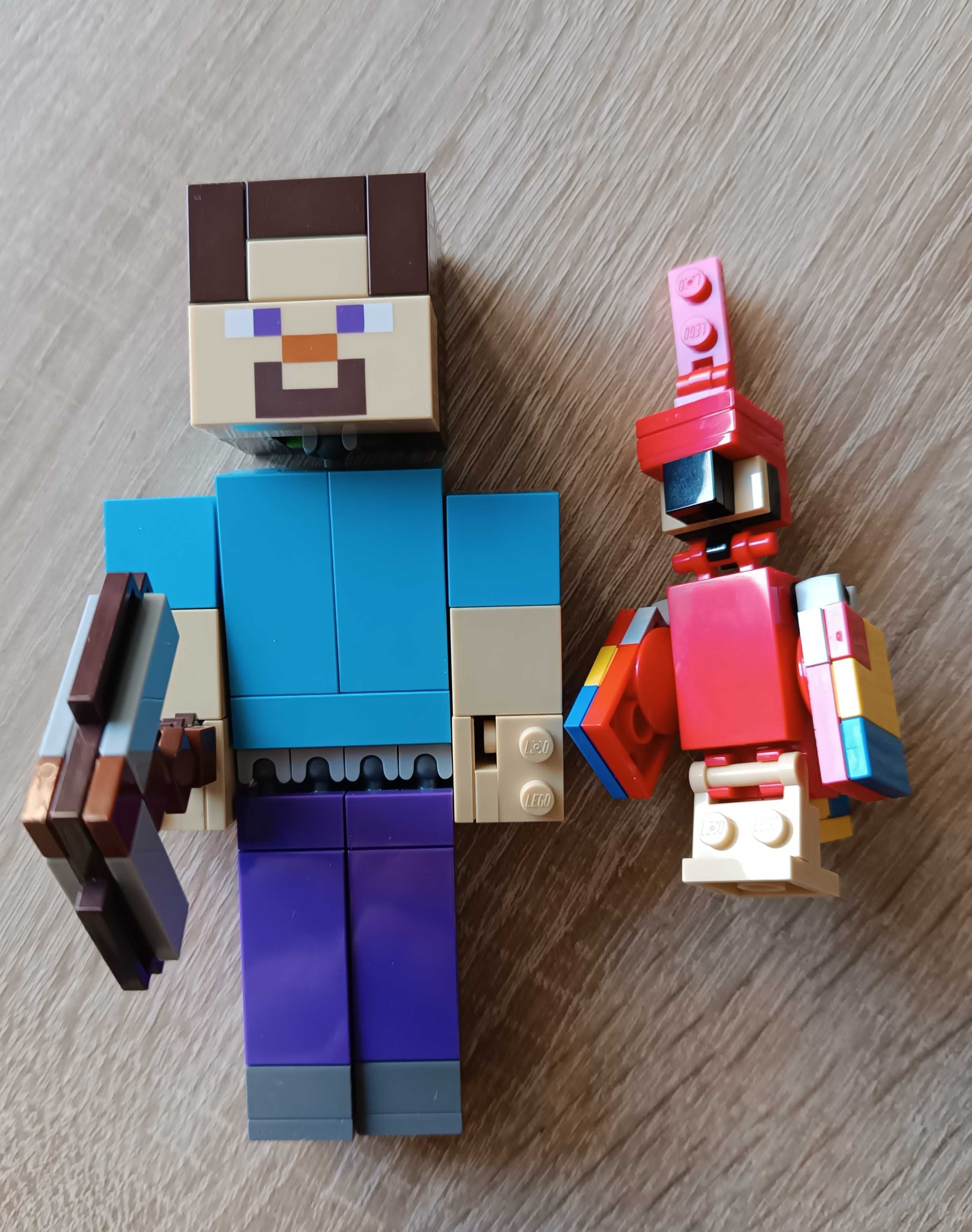 LEGO Minecraft 21148 Steve Z Papugą Stan Idealny BigFig