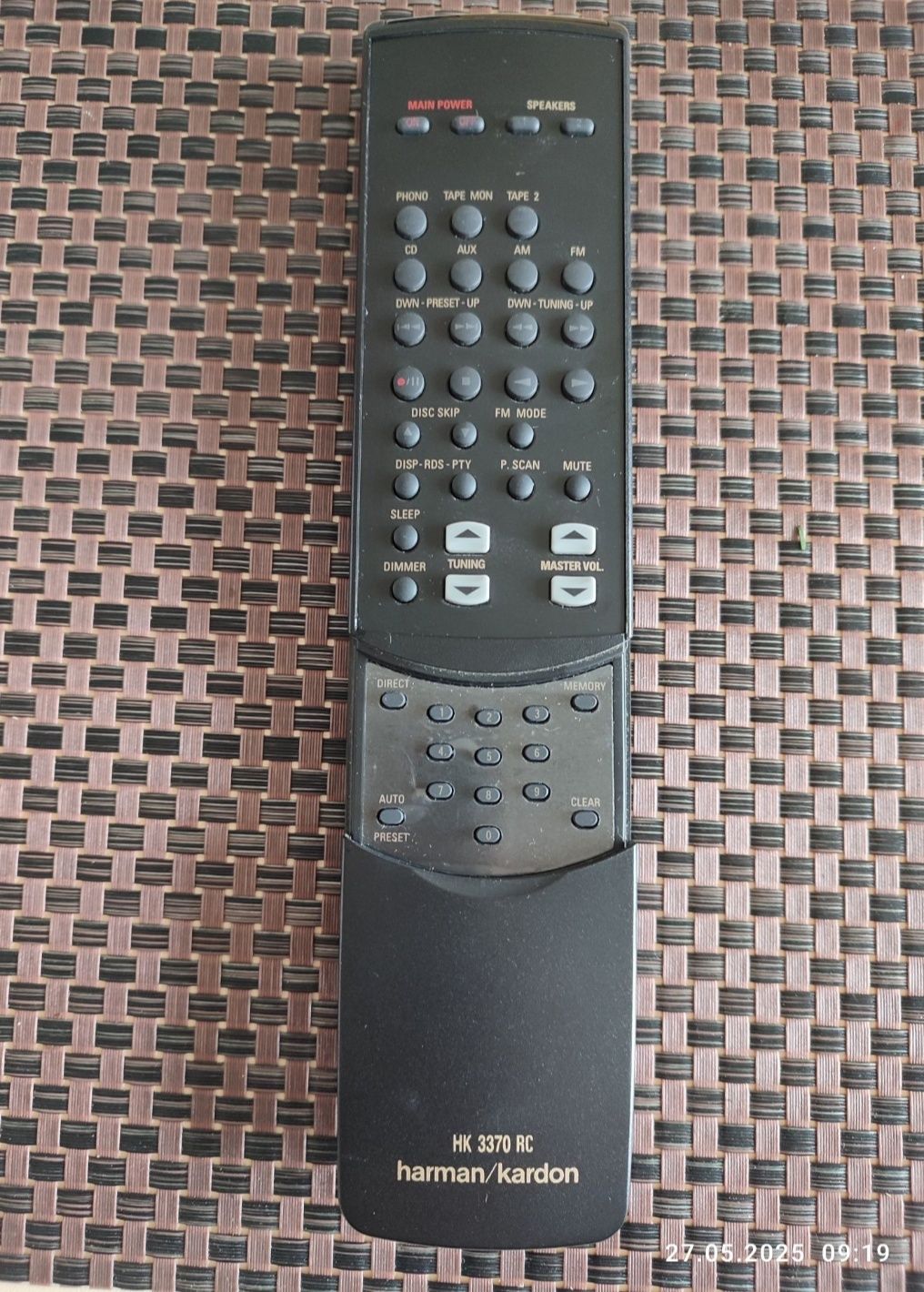 Пульт Harman/Kardon HK 3370