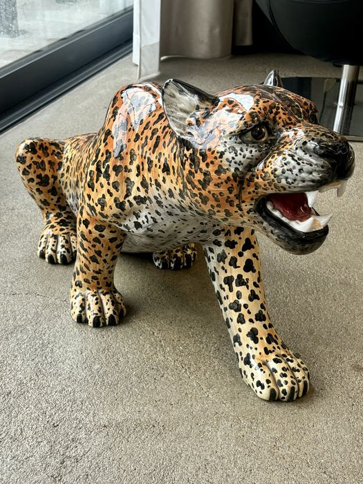 Rzeźba Figura Ogromny Gepard Włochy lata 1960