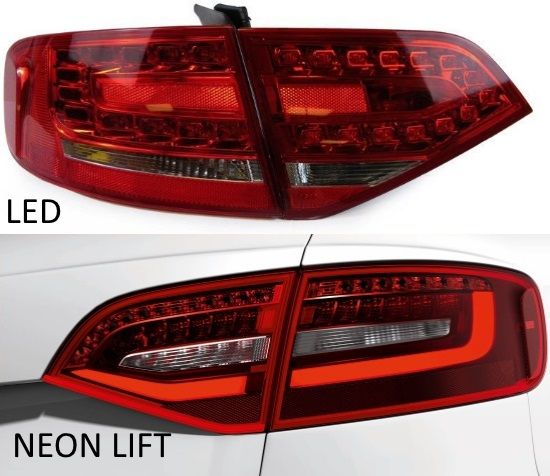 Adaptery lamp tył tylnych AUDI A4 B8 lampy LED na NEON KOMBI