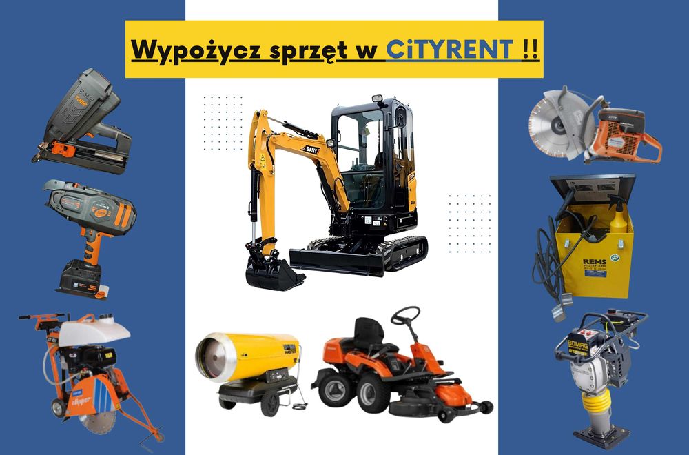 Sprzedaż i wynajem koparek w CiTYRENT 1,8T i 2,7T