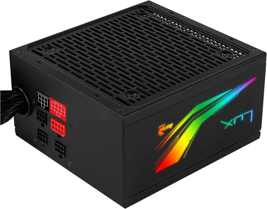 Zasilacz AeroCool Lux – 750 W, Prisma RGB, modułowy, 80Plus Bronze