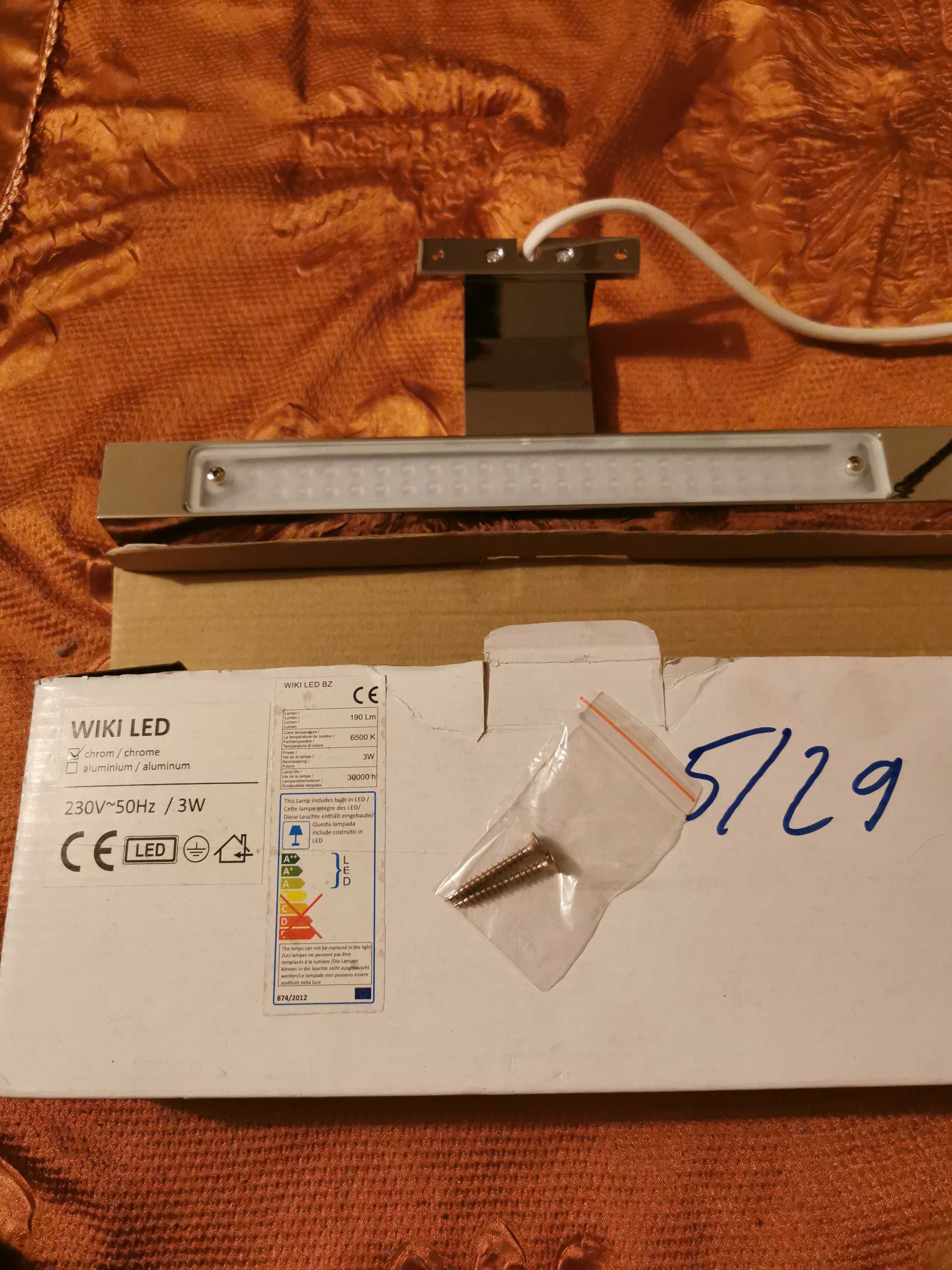 Lampa wiki led chrom
