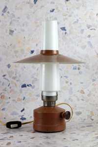 Brązowa lampa Meos Typ B 4005 vintage prl lampka