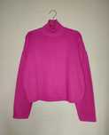 ZARA golf sweter z golfem magenta