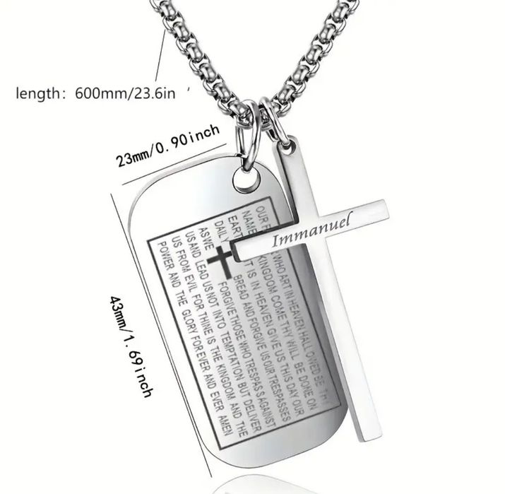 Colar De Oração Com Versículo Bíblico