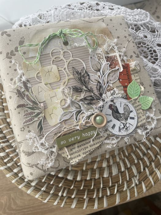 Джанкбук садово-городній, скрапбукінг, блокнот ручної роботи