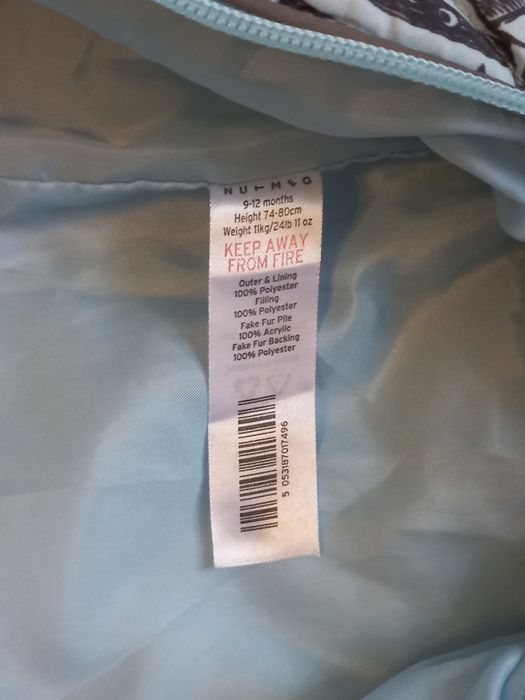Демисезонный комбинезон nutmeg 9 12 мес 74 80 см