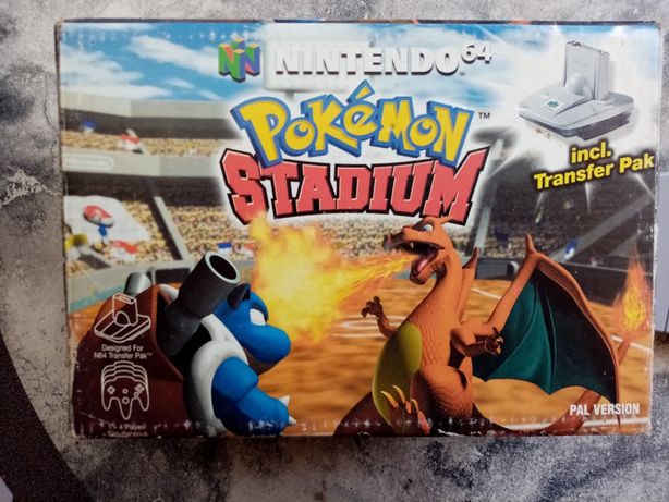 Pokémon Stadium com caixa Nintendo 64
