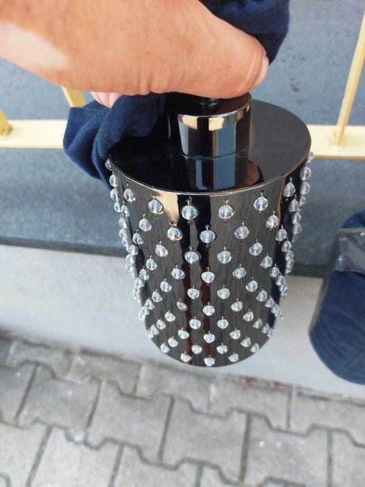 Lampy wiszące na stół czarne 4szt listwa